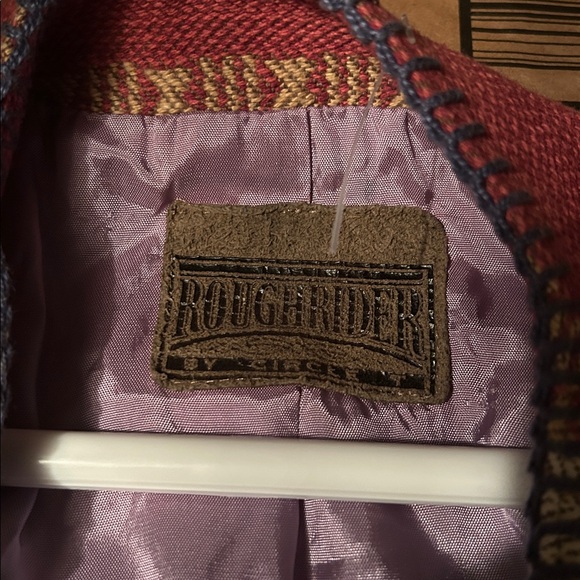 Vintage Roughrider Woven Stripe Jacket - Made in USA | Boho Western Style size L - Picture 7 of 7